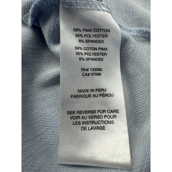 Travis Mathew Polo Men's XXL Blue Short Sleeve Golf Preppy Soft Stripe - Picture 5 of 7